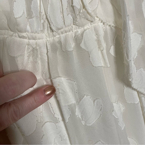 Ulla Johnson Mildred Floral Fil Coupe Ruffles Silk Blend Midi Dress - Picture 9 of 16